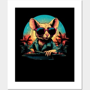 Retro Wave Jerboa Posters and Art